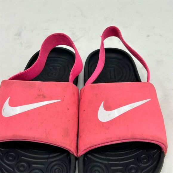 Nike Baby Toddler Kawa Slide Slingback Sandals Pink Size 10C Casual Shoes Summer - Picture 5 of 11